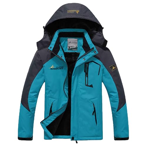 Blitzangebote des Tages, Winterjacke Herren Wasserdicht Skijacke - Snowboardjacke Winddichte Wanderjacke Gefütterte Softshelljacke Jacke Mit Abnehmbarer Kapuze Für Wandern Männer von Zilosconcy