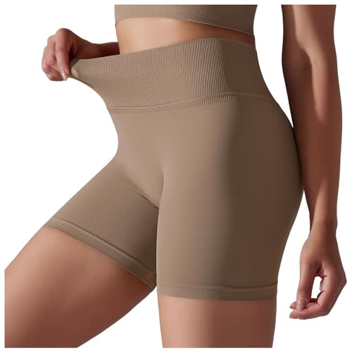 Zilosconcy Radlerhose Damen Kurze Hohe Taille Gym Shorts - Sporthose Push Up Kurze Leggings Frauen Scrunch Elastisch Yoga Hose Sommer Hotpants Nahtlos Unterhosen Für Fitness Läuft von Zilosconcy