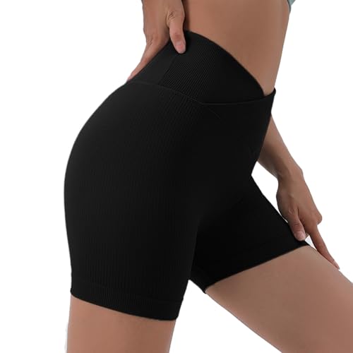 Zilosconcy Radlerhose Damen Kurze Push Up Gym Shorts - Sporthose Hohe Taille Kurze Leggings Frauen Workout Sommer Unterhosen Elastisch Hotpants Scrunch Yoga Hose Für Fitness Läuft von Zilosconcy