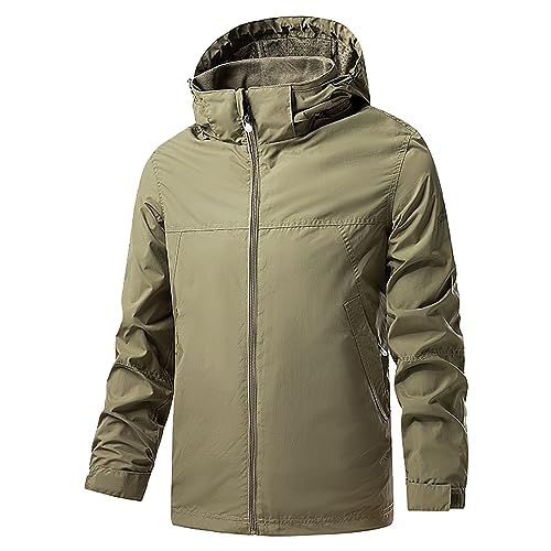 Zilosconcy Snowboard Jacke Männer, Skijacke Herren Winter Winterjacke - Snowboardjacke Winddichte Wanderjacke Wasserdicht Softshelljacke Jacke Mit Abnehmbarer Kapuze Für Wandern Männer von Zilosconcy