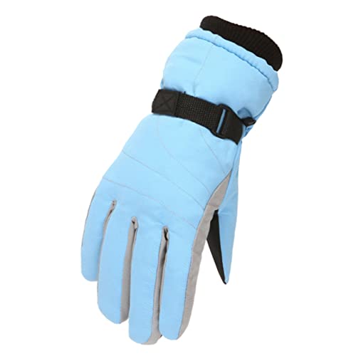 Zilosconcy Thermo Handschuhe Kinder, Skihandschuhe Kinder Winddicht Winterhandschuhe - Schneehandschuhe wasserdichte Thermo Handschuhe Mädchen Langer Stulpe Warme Snowboard Handschuhe von Zilosconcy