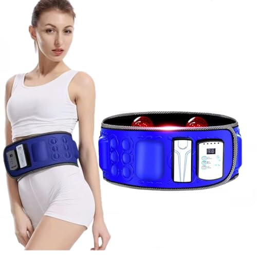 Massagegürtel, Schlankheitsgürtel für Taille, Bauch mit hoher Vibration für Taille, Bauch, Unterleib, Rücken, Hüfte, mit 36 Modi, 2 beheizten roten Lampen, verbessert die Durchblutung Massagegürtel, Schlankheitsgürtel für Taille, Bauch mit hoher Vibration für Taille, Bauch, Unterleib, Rücken, Hüfte, mit 36 Modi, 2 beheizten roten Lampen, verbessert die Durchblutung von Zilynhom
