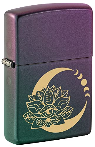 Zippo Lotus Moon Design Taschenfeuerzeug, Irisierend, Einheitsgröße von Zippo