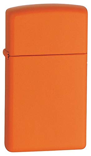 Zippo Slim Orange Matt Taschenfeuerzeug, One Size von Zippo