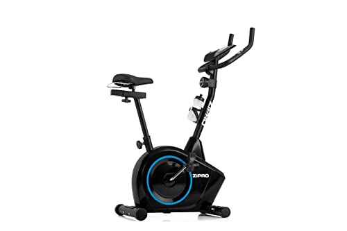 Zipro Heimtrainer Fahrrad Boost, Ergometer Fitnessbikes, Magnetisches Fahrradtrainer, Ergometer Fahrrad bis 120kg, Indoor Bike, Trainingsfahrrad für zuhause, Fahrradergometer Batteriebetrieben von Zipro