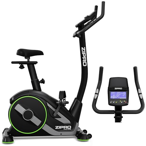 Zipro Heimtrainer Fahrrad Rave, Ergometer Fitnessbikes, Magnetisches Fahrradtrainer, Ergometer Fahrrad bis 120kg, Indoor Bike, Trainingsfahrrad für zuhause, Fahrradergometer Kabelgebunden von Zipro