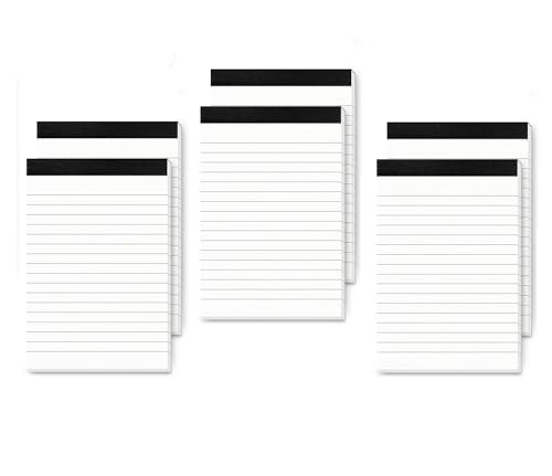 A7 Notizblöcke,6 PCS 30 Blatt Kleine Notizzettel Papier Notizblöck Nachfüllungen Zettelblock Schreibblock Notepad für Notizen und Erinnerungen Organisationsplanung von Ziranee