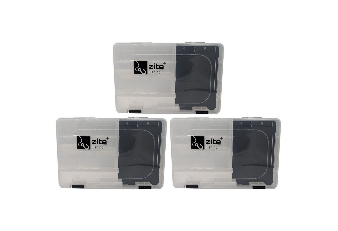 Zite Angelkoffer EVA Tacklebox 3 STK im Set mit EVA-Schaum-Einlage im Hauptfach Zite Angelkoffer EVA Tacklebox 3 STK im Set mit EVA-Schaum-Einlage im Hauptfach von Zite