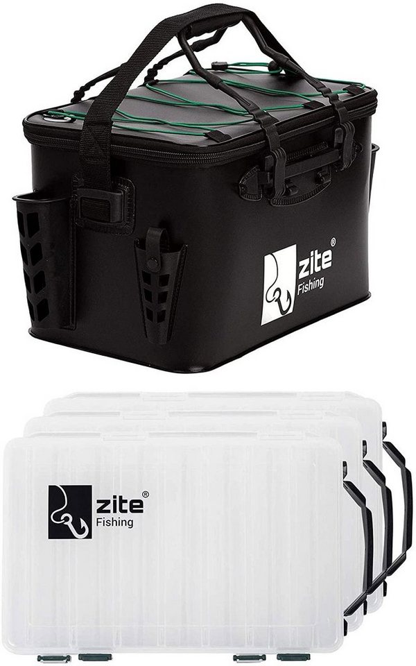 Zite Angelkoffer Wasserdichte Angeltasche & Tackleboxen-Set von Zite