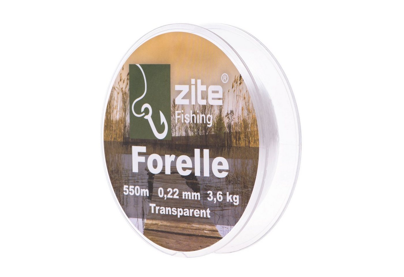 Zite Angelschnur 0,22 mm 550 m - Transparente Forellenschnur Ansitz & Spinnfischen Zite Angelschnur 0,22 mm 550 m - Transparente Forellenschnur Ansitz & Spinnfischen von Zite