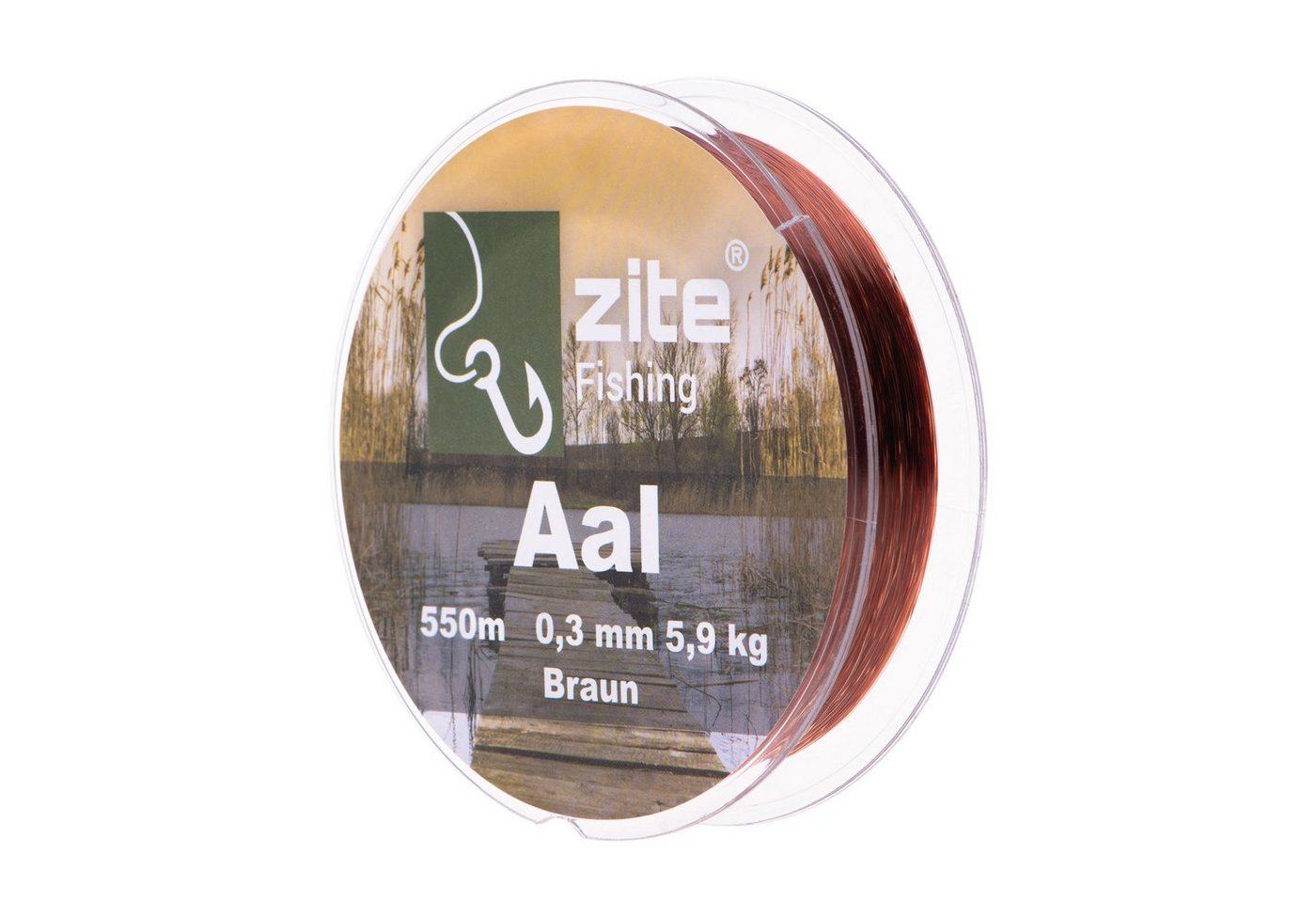 Zite Angelschnur 0,30mm 550m - monofile Angelschnur Braun Grundangeln & Posenangeln von Zite