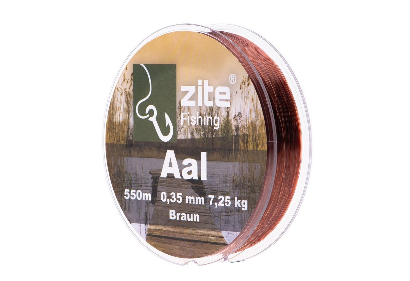 Zite Angelschnur Monofile Aalschnur 0,35mm in Braun - 550m Spule - Grund- & Posenangeln Zite Angelschnur Monofile Aalschnur 0,35mm in Braun - 550m Spule - Grund- & Posenangeln von Zite