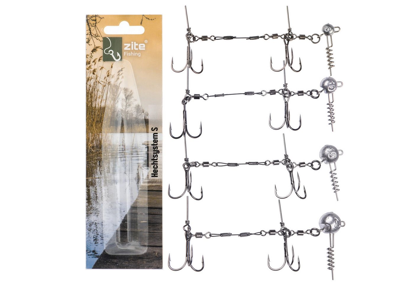 Zite Drillingshaken Hechtsysteme S Drillings-System 9cm Gummifische Hecht Fertigmontage Zite Drillingshaken Hechtsysteme S Drillings-System 9cm Gummifische Hecht Fertigmontage von Zite