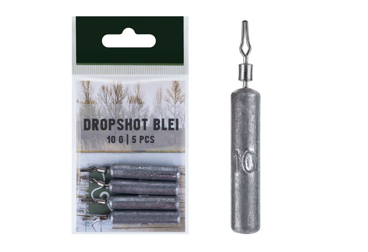 Zite Drop-Shot-Blei 5 Stück Stabblei 10g - Angelblei für Finesse Angeln - Grundblei Zite Drop-Shot-Blei 5 Stück Stabblei 10g - Angelblei für Finesse Angeln - Grundblei von Zite