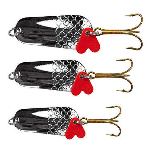 Zite Fishing Blinker-Set Angeln - 3 Kunstköder Hecht Zander Barsch Spinnfischen - Silber 16-34g Zite Fishing Blinker-Set Angeln - 3 Kunstköder Hecht Zander Barsch Spinnfischen - Silber 16-34g von Zite