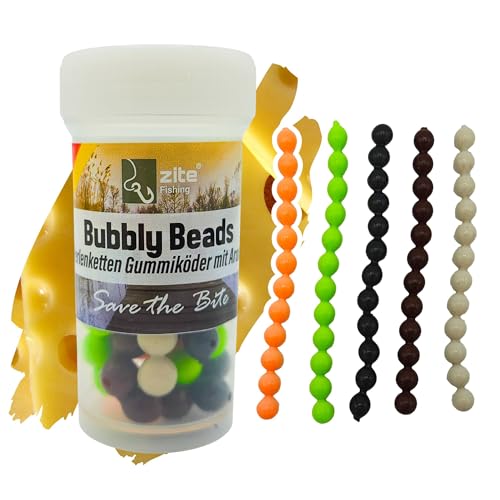 Zite Fishing Bubbly Beads Allround Mix 5x12 STK – Lachsei-Imitate - Phthalatfreie Forelleneier Auftreibend - UV-Aktive Gummiköder Forelle - Käse Zite Fishing Bubbly Beads Allround Mix 5x12 STK – Lachsei-Imitate - Phthalatfreie Forelleneier Auftreibend - UV-Aktive Gummiköder Forelle - Käse von Zite
