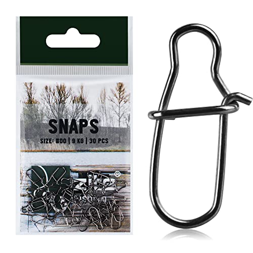 Zite Fishing Karabiner Snaps Angeln Set - 30 STK #00 Angelwirbel 9kg - Einhänger für Forellen-Köder Barsch-Köder Zander-Köder Spinnfischen Zite Fishing Karabiner Snaps Angeln Set - 30 STK #00 Angelwirbel 9kg - Einhänger für Forellen-Köder Barsch-Köder Zander-Köder Spinnfischen von Zite