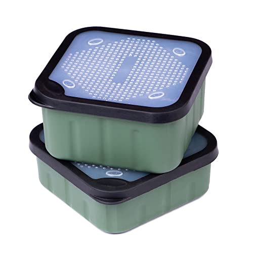 Zite Fishing Köderdosen Set – 2 STK Madendosen & Wurmdosen Angeln – Live Bait Boxen mit luftdurchlässigem Deckel - Lebendköder Behälter Zite Fishing Köderdosen Set – 2 STK Madendosen & Wurmdosen Angeln – Live Bait Boxen mit luftdurchlässigem Deckel - Lebendköder Behälter von Zite