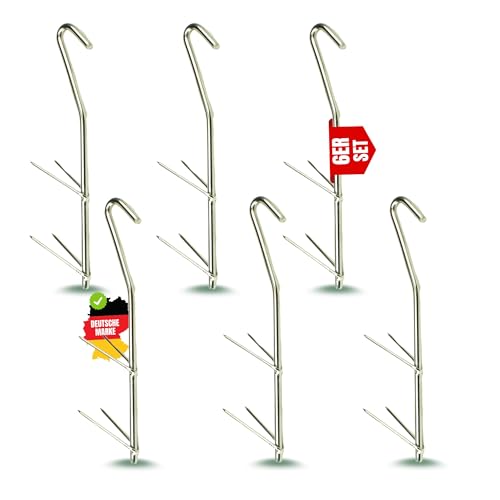 Zite Fishing Räucherhaken Set - 6 Stück V-Form Haken zum Fische Räuchern - Stainless Steel Smoking Hooks Zite Fishing Räucherhaken Set - 6 Stück V-Form Haken zum Fische Räuchern - Stainless Steel Smoking Hooks von Zite