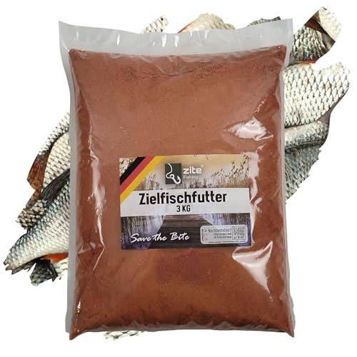 Zite Fishing Rotaugen Zielfisch-Futter Fertigmix - Hochattraktives Grundfutter - 3kg Angelfutter Wolkenbildend - Hohe Lockwirkung & Gut Bindend Zite Fishing Rotaugen Zielfisch-Futter Fertigmix - Hochattraktives Grundfutter - 3kg Angelfutter Wolkenbildend - Hohe Lockwirkung & Gut Bindend von Zite