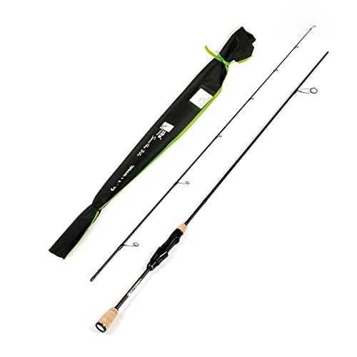 Zite Fishing UL Forellen-Rute 190cm 2-5g | Trout-Spoon Angel-Rute | Spinnrute Ultra Light mit Korkgriff für Forellen & Barsch Angeln von Zite