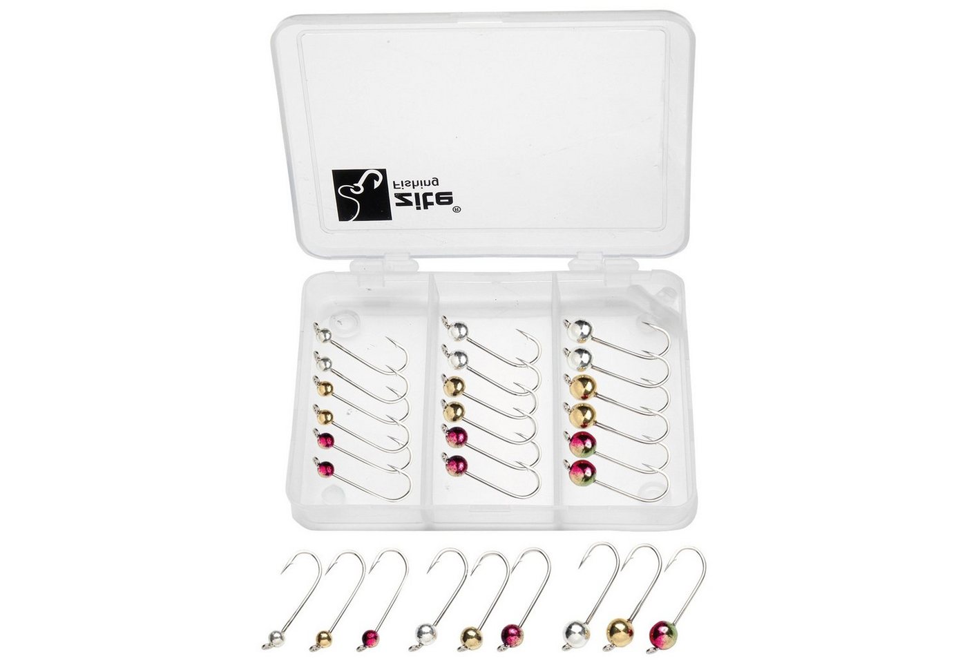 Zite Jighaken Micro Tungsten 0,3-1,2g Forellenhaken 27 Stück 3 Farben Zite Jighaken Micro Tungsten 0,3-1,2g Forellenhaken 27 Stück 3 Farben von Zite