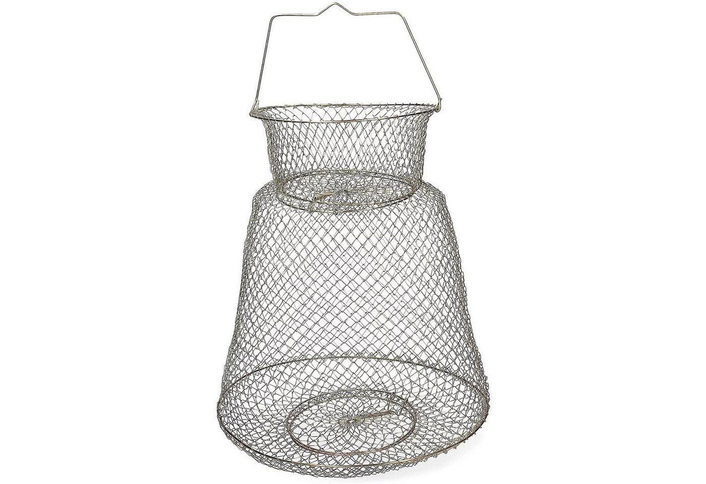 Zite Kescher Drahtsetzkescher Groß Aal Hering Metallkorb 60x40 cm rund Zite Kescher Drahtsetzkescher Groß Aal Hering Metallkorb 60x40 cm rund von Zite