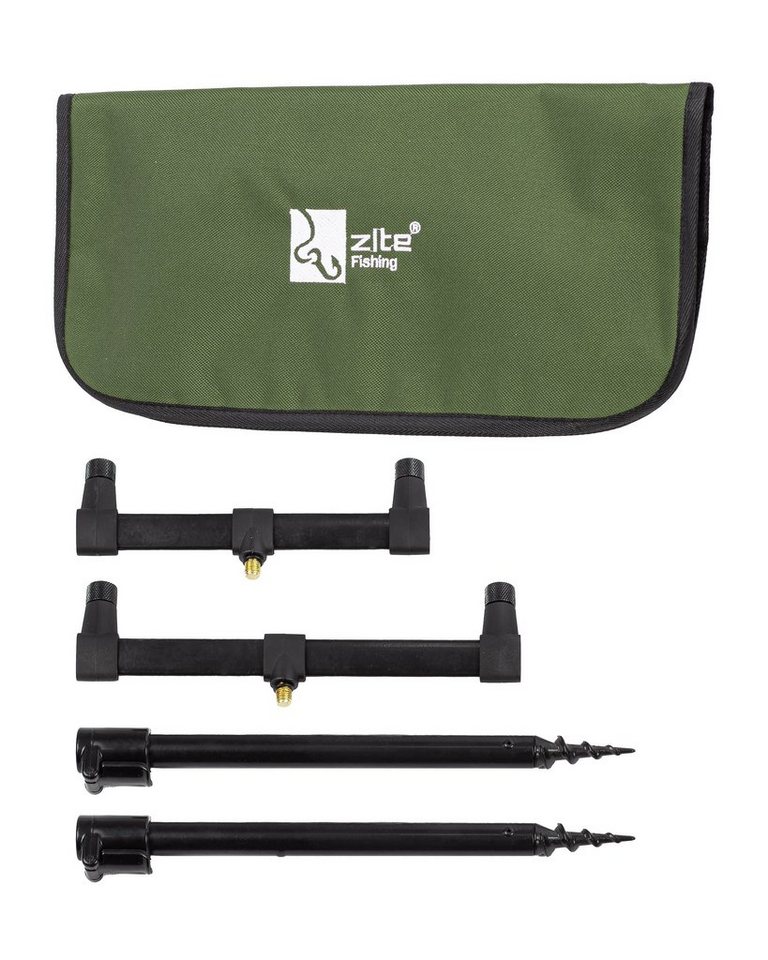 Zite Teleskop-Rutenauflagen Set mit Buzzer-Bar 30-50 cm kleiner & flexibler Rutenhalter Zite Teleskop-Rutenauflagen Set mit Buzzer-Bar 30-50 cm kleiner & flexibler Rutenhalter von Zite