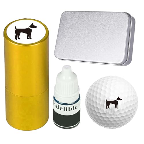 Golfball-Stempel – Golfball-Marker-Stempel | Golfballmarker | ABS wiederverwendbarer Metall-Golfstempel | Golfball-Marker Golfball-Stempelmarker | Stamper Golfballstempel Ballstempel Tiger für Golflie von Ziurmut