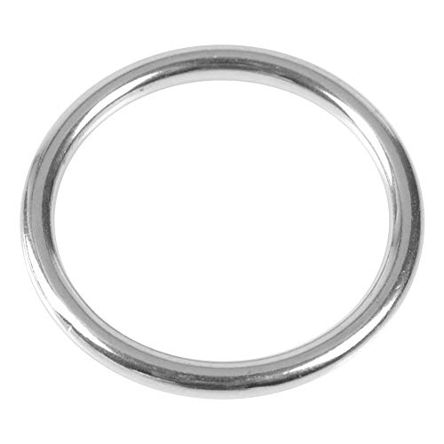 Zixyqol Runde Ringe aus Edelstahl 304, Polierte Kreisförmige Karabinerverschlüsse, Auslöseclips, Geschweißte O-Ringe Für Boot Und Marine(06060) von Zixyqol