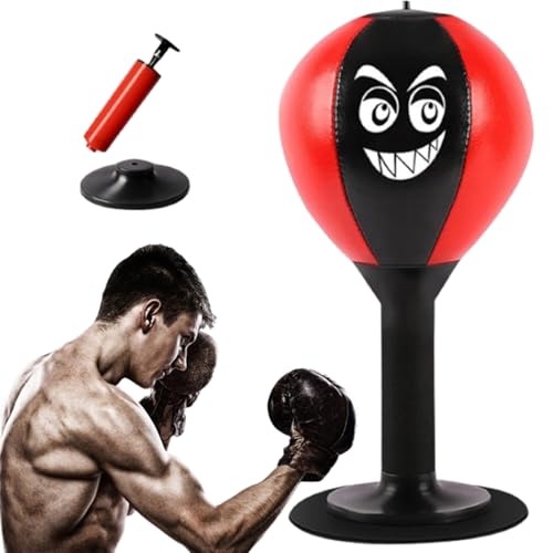 Ziyero Punchingball Tisch, Punching Ball Punchingbälle Boxbirne Stehend Desktop-Boxsack Stress Buster Speedball Tisch Boxsack Mit Saugnapf Strapazierfähiger Ball zum Stressabbau von Ziyero