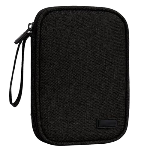 Zktfyshk Praktische Festplatten-Aufbewahrungshülle, Hartschalenhalter-Tasche, Kopfhörer-Tasche für Geschäftsleute, Schwarz , 1 layer von Zktfyshk