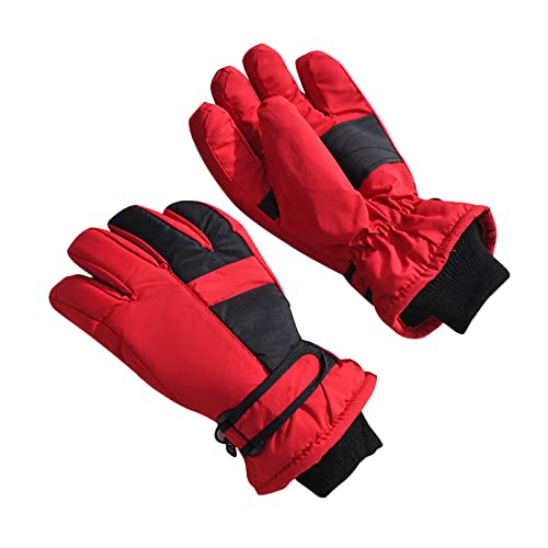 Zktfyshk Warme Handschuhe, Skihandschuhe, Winter-Fahrradhandschuhe, Snowboard, Schneehandschuhe, Wanderhandschuhe, Fleecefutter, verstellbare Manschette, Handschuhe für Damen und Herren von Zktfyshk