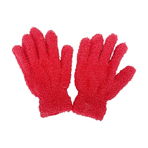 Zktfyshk Warme Handschuhe, Winterhandschuhe, winddicht, Vollfinger-Handschuhe, dick, Outdoor-Skihandschuhe, einfarbig von Zktfyshk