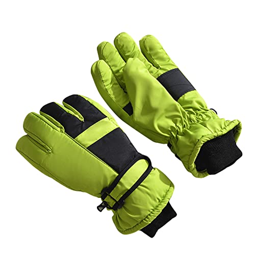 Zkydhbd Skihandschuhe Winter Fahrradhandschuhe Snowboard Schneehandschuhe Fleecefutter Dicke Warme Handschuhe Fleece Warm Verstellbare Manschette von Zkydhbd