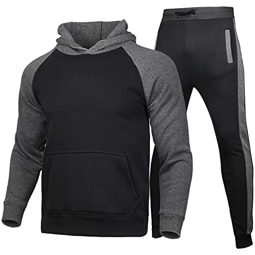 Trainings-Anzug Sweatshirt Herren Jogginganzug Zweiteiler Freizeitanzug Herren Sportbekleidung Kordelzug Casual Sweatshirt Freizeit Sport Laufanzug Jogging-Hose Kapuzenpulli Jacke von Znifnisy