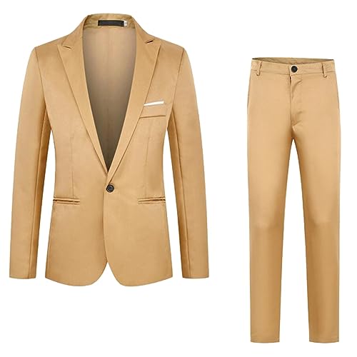 Znifnisy Herren Slim Business 3-teilig Anzug Herren Anzug Hochzeit Party Jacke Weste und Hose Herren Hochzeit AnzüGe Herrenanzug Sakko für Erwachsene von Znifnisy