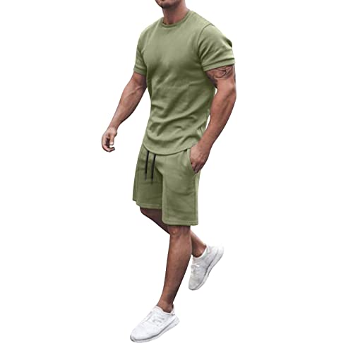 Znifnisy Jogginganzug Herren Set Hawaii Sport Anzug Trainingsanzug Y2k Outdoorwear Sommer Outfit Freizeitanzug Sommer Outfit Herren von Znifnisy