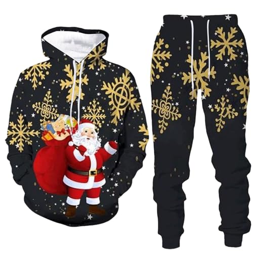 Znifnisy Männer 2-Teilige Sweatsuit Sets Male Trainingsanzug-Sets Mit Durchgehendem Reißverschluss Trendige Jacke Anzug Outfits Jogging-Hose Kapuzenpulli Jacke Hausanzug von Znifnisy