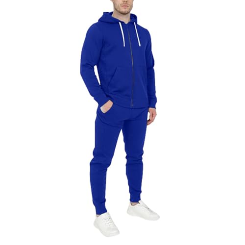 Znifnisy Solid Jogginganzug Herren Kapuze langärmelig Sport-Set Trainingsanzug Herren Jogginganzug Baumwolle Traningsanzuganzug Sweatshirt Casual Solid von Znifnisy