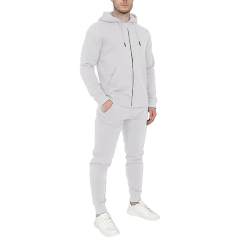 Znifnisy Solid Jogginganzug Herren Kapuze langärmelig Sport-Set Trainingsanzug Herren Jogginganzug Baumwolle Traningsanzuganzug Sweatshirt Casual Solid von Znifnisy