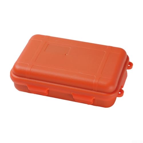 Luftdichte wasserdichte Kunststoffbox für Outdoor-Aktivitäten, kompakte Größe, Material (Orange) von Zoegneer