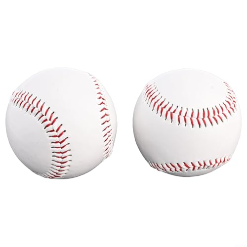 PVC-Baseballs, 2 Stück Softball oder Hardball, zuverlässig für Schläger aus Eisen und Massivholz (Hartball) von Zoegneer