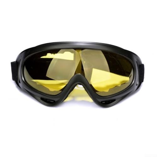 Zoegneer Fahrrad-Sonnenbrille, Anti-Beschlag, staubdicht, Polycarbonat-Gläser (gelbe Gläser) von Zoegneer