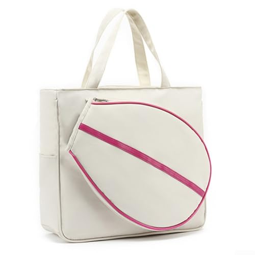 Zoegneer Tennis Umhängetasche Tennistasche Handtasche Schultertasche Fitness Badminton Tasche für Gym Sessions und Spielen im Freien (Rosa) von Zoegneer