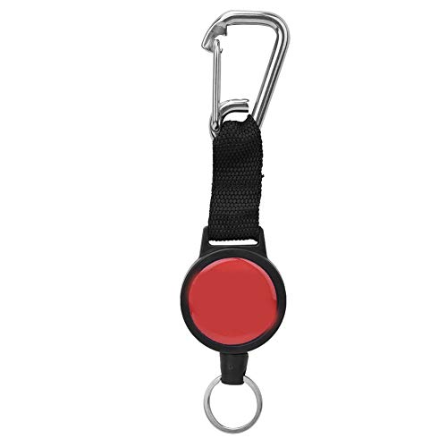 1 Stück Tauch-Lanyard aus Edelstahl, Tauch-Retractor-Clip, Tauchspulen-Landyard, dehnbarer Aufhängehaken, Schnellverschluss-Schnalle für Kameras und Tauchlampen von Zoeyilan