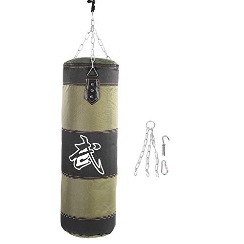 Boxsack, hängender Boxsack, hängender Boxsack für Karate, Judo, Muay Thai, Kickboxen, Selbstverteidigungstraining für das Training zu Hause oder im Fitnessstudio, unbefüllter (80cm) von Zoeyilan