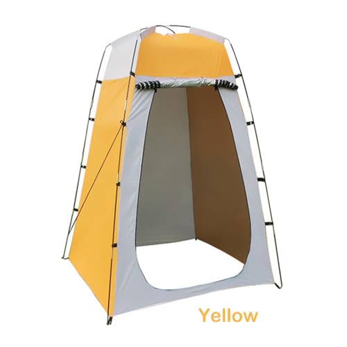 Camping-Duschzelt, Sichtschutzzelt, Pop-Up-Umkleidezelt, Toilettenzelt, tragbarer Camping-Sichtschutzraum, mit Tragetasche für draußen, drinnen, Camping, Strand, Wandern, Reisen (Yellow) von Zoeyilan