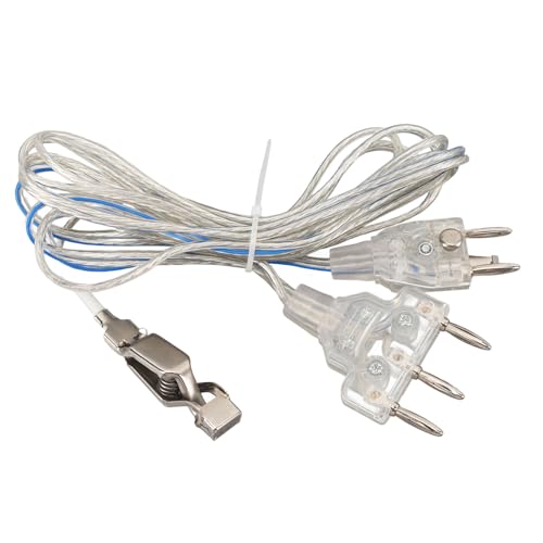 Lampenkabel, transparentes silbernes Lampenkabel, Fechtdegen-Säbelfolien-Körperkabel mit geformtem Stecker für Lampenreparatur oder -austausch Lampenkabel, transparentes silbernes Lampenkabel, Fechtdegen-Säbelfolien-Körperkabel mit geformtem Stecker für Lampenreparatur oder -austausch von Zoeyilan