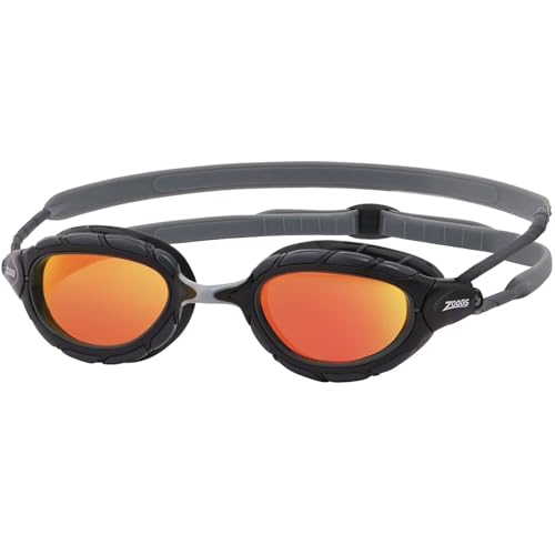 Zoggs Predator Schwimmbrille für Erwachsene, UV-Schutz, verstellbare Komfort-Brillengurte, beschlagfreie Schwimmbrille, Goggles für Erwachsene, Ultra-Fit-Dichtung von Zoggs